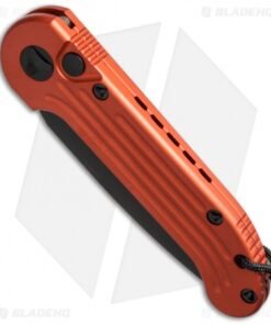 Alternative view of Microtech LUDT Automatic Knife Orange (3.4" Black Serr) 135-2OR