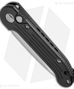 Alternative view of Microtech LUDT Automatic Knife Black (3.4" Satin Serr) 135-5