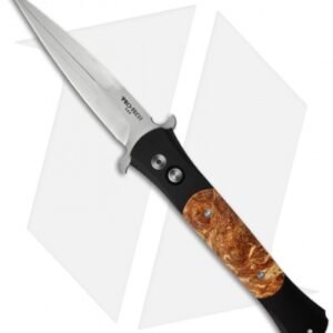 Protech Large Don Automatic Knife Dyed Maple (4.5" Satin) 1906-DM