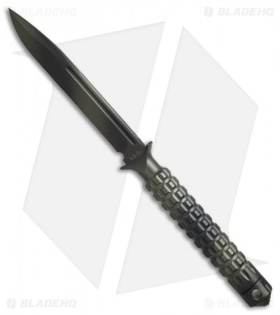 Microtech A.D.O. Knife S/E Fixed Blade (4.5" Green Camo) 116-1GC - Image 2