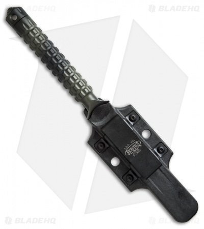 Microtech A.D.O. Knife S/E Fixed Blade (4.5" Green Camo) 116-1GC - Image 3