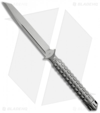 Microtech A.D.O. Tanto Knife T/E Fixed Blade (4.5" Bead Blast Plain) 117-7 - Image 2