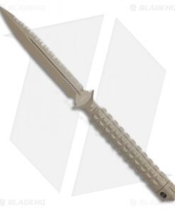 Microtech A.D.O. Knife D/E Dagger Fixed Blade (4.5" Tan Full Serr) 115-3TA