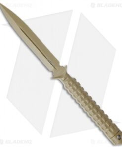 Microtech A.D.O. Knife D/E Dagger Fixed Blade (4.5" Tan Plain) 115-1TA