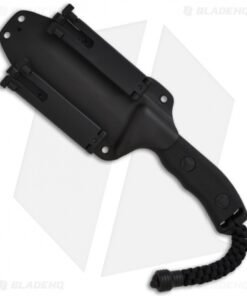 Alternative view of Microtech Black Crosshair Fixed Double Edge Knife (5" Full Serr) 101-3BL