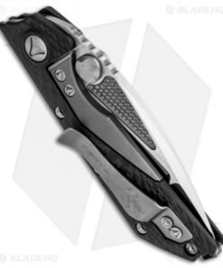 Alternative view of Marfione Strider Custom DOC D/A Automatic Knife Carbon Fiber (3.75" High Polish)