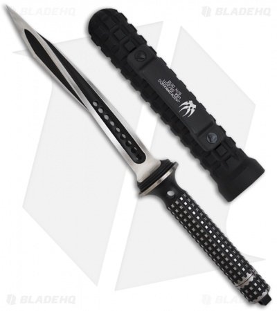 Microtech Semi-Custom Jagdkommando Knife Fixed Blade (7.13" Two-Tone Black) - Image 2