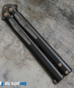 Alternative view of Microtech Marfione Custom Tachyon III Balisong Trainer Black Ti (4.5" Black)