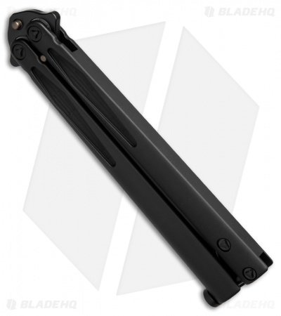 Microtech Tachyon III Balisong Butterfly Knife Tactical (4.5" Black) 173-1T - Image 2