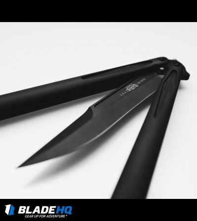 Microtech Tachyon III Balisong Butterfly Knife Tactical (4.5" Black) 173-1T - Image 4