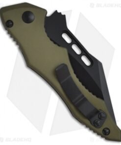 Alternative view of Microtech Vector Green Automatic Knife (3.95" Black Serr) 132-2GR