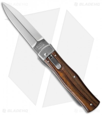 Mikov 241 Predator Leverlock Automatic Knife Saw Wood (3.7" Polish) - Image 2