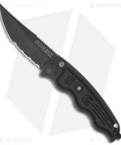 SOG Knives Mini SOG TAC Automatic Knife (Black Serr) ST-12