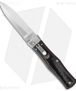 Mikov 241 Predator Leverlock Automatic Knife Black Micarta (3.75" Polish)
