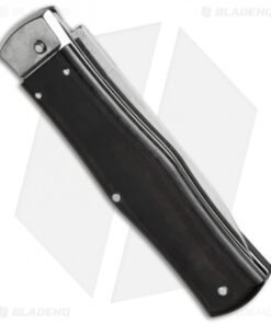 Alternative view of Mikov 241 Predator Leverlock Automatic Knife Black Micarta (3.75" Polish)