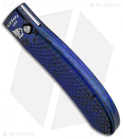Piranha Toxin Automatic Knife Blue (3.75" Mirror Serr) - Image 3