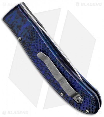 Piranha Toxin Automatic Knife Blue (3.75" Mirror Serr) - Image 2