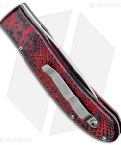 Alternative view of Piranha Toxin Automatic Knife Red (3.75" Mirror)