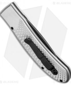 Alternative view of Piranha Toxin Automatic Knife Silver (3.75" Black Serr)