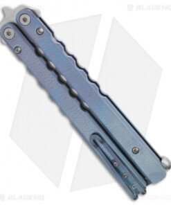 Alternative view of Protech FlyFather Balisong Butterfly Knife Blue Fade w/ Clip (Stonewash)