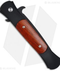 Alternative view of Pro-Tech Large Don Automatic Knife Cocobolo (4.5" Black) 1907-C