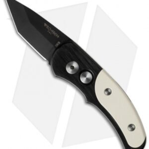Pro-Tech Runt J4 Tanto Automatic Knife Ivory Micarta (1.94" Black) 5452