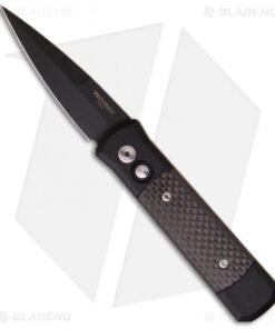 Pro-Tech Godson Automatic Knife Black/Carbon Fiber (3.15" Black) 705