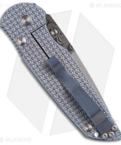 Alternative view of Pro-Tech Custom TR-3 Integrity Frame Lock Knife Blue Ti (3.5" Damascus) 7725-D