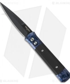 Pro-Tech Godfather Automatic Knife Black/Gray Jazz (4" Black) 909-BG