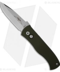 Emerson Protech CQC7-A Spear Point Automatic Knife Solid Green (3.25" Stonewash)