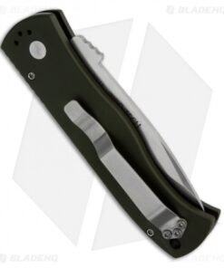 Alternative view of Emerson Protech CQC7-A Spear Point Automatic Knife Solid Green (3.25" Stonewash)