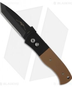Emerson Protech CQC-7 Automatic Knife w/ Coyote Brown G-10 (3.25" Black Plain)