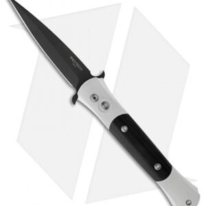 Protech The Don Automatic Knife w/ Black G-10 (3.5" Black Plain) 1718