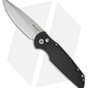 Pro-Tech TR-3 Limited Automatic Knife Carbon Fiber (3.5" Satin Plain) CF1