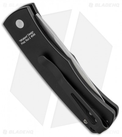 Pro-Tech Magic BR-1 "Whiskers" Automatic Knife Marbled CF (3.125" Stonewash) - Image 3