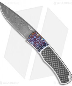 Pro-Tech Magic BR-1 "Whiskers" Custom Automatic Knife CF/Moku-Ti (Damascus)