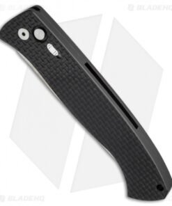 Alternative view of Pro-Tech Brend 1 Large Automatic Knife Knurled Black (4.6" Satin) 1140