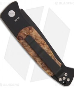 Alternative view of Pro-Tech Brend 2 Small Automatic Knife Maple Burl (2.9" Black) 1207