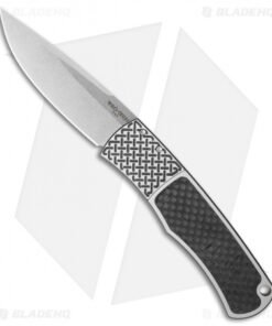 Pro-Tech Magic BR-1 "Whiskers" Custom Steel Knife Two-Tone/CF (3.125" Stonewash)
