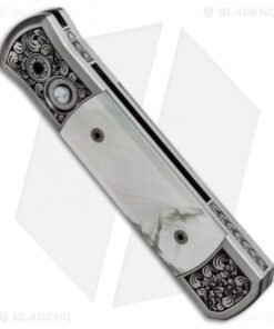 Alternative view of Pro-Tech Godson Ultimate Steel Custom Knife Mother of Pearl (3.1" Damascus)