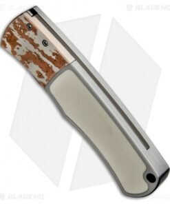 Alternative view of Pro-Tech Magic "Whiskers" Custom SS Automatic Knife Ivory/Mokume (Damascus) BR-1