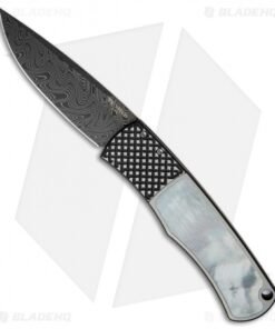 Pro-Tech Magic BR-1 "Whiskers" Custom Knife Mother of Pearl (3.125" Damascus)