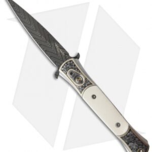 Pro-Tech The Don Ultimate Custom Automatic Knife Ivory (3.5" Damascus)