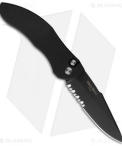 Pro-Tech Elishewitz Doru Left-Handed Automatic Knife (3.5" Black Serr) 2033