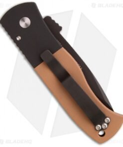 Alternative view of Emerson Protech CQC7-A Automatic Knife w/ Coyote Brown G-10 (3.25" Black Plain)