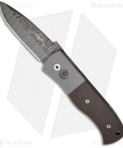 Emerson Pro-Tech Steel Custom CQC-7A Automatic Knife w/ Micarta (Damascus)