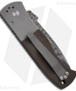 Alternative view of Emerson Pro-Tech Steel Custom CQC-7A Automatic Knife w/ Micarta (Damascus)