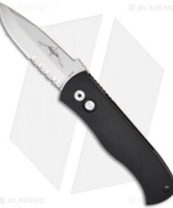 Emerson Pro-Tech CQC7-A Spear Point Auto w/ Solid Handle (3.25" Stonewash Serr)