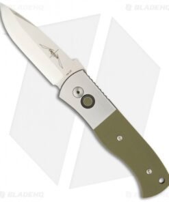 Emerson Protech Custom Steel CQC-7A Automatic Knife Green G-10 (3.25" Stonewash)