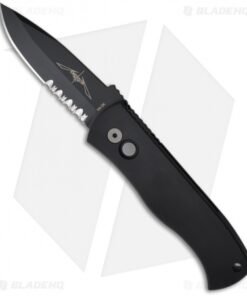 Emerson Pro-Tech CQC7-A Spear Point Auto w/ Solid Handle (3.25" Black Serr)